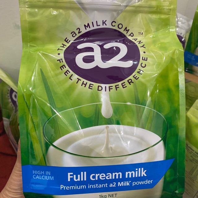 [Mã 267FMCGSALE giảm 8% đơn 500K] (Date 5.2022) sữa a2 dạng bột Nguyên kem Úc gói 1 kg