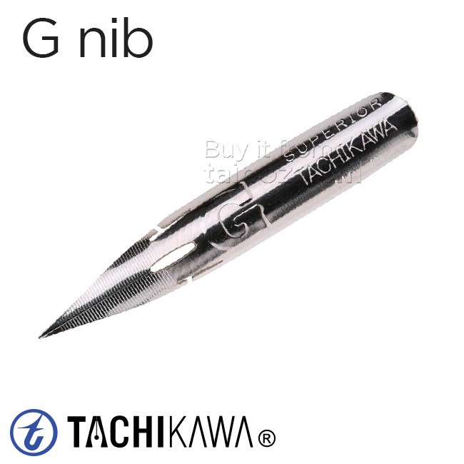 [ TAIPOZ ] - Ngòi bút sắt vẽ MANGA & CALLIGRAPHY - Tachikawa G [ CHÍNH HÃNG ]