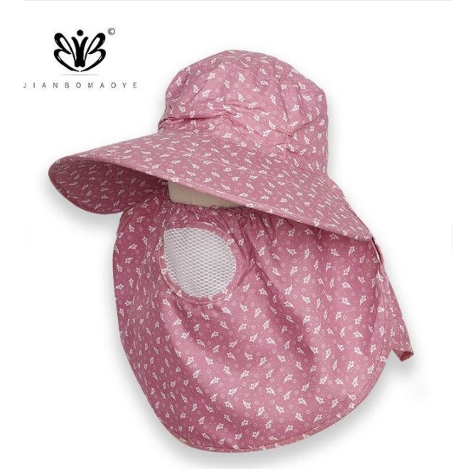 [XINH QUÁ] Mũ Chống Nắng Nữ Mùa Hè Vành Rộng, Nón Đi Nắng + Khẩu Trang, thô Kaki Thoáng Khí , Không Cong Gẫy | BigBuy360 - bigbuy360.vn