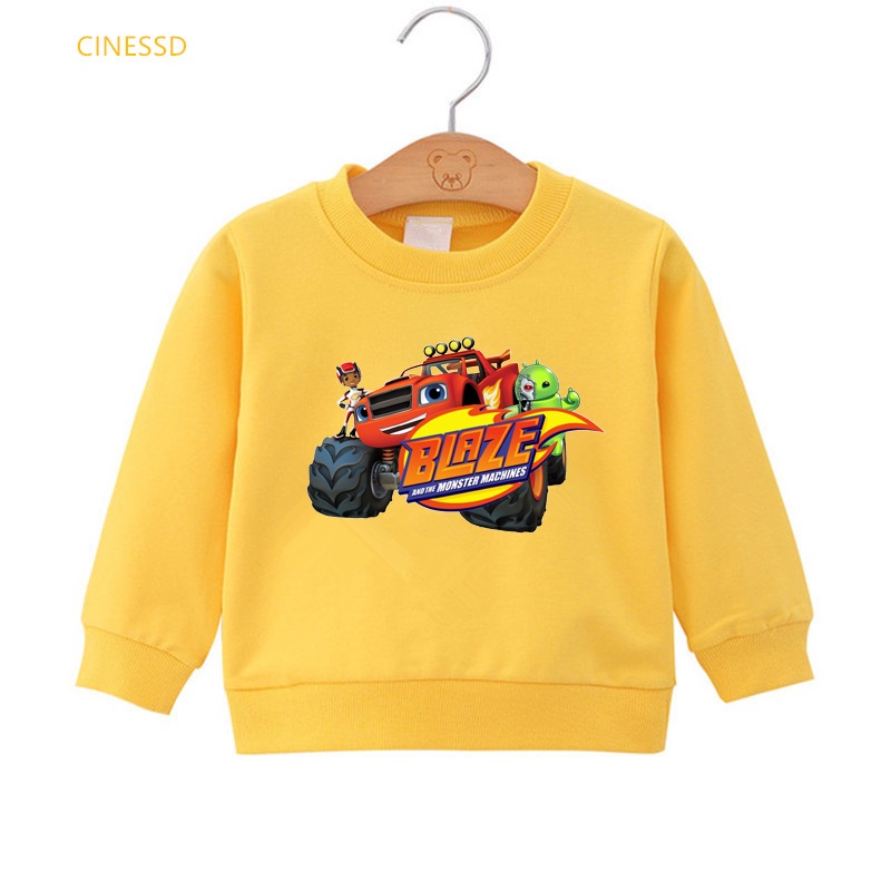 Áo Khoác Hoodie Lót Nhung Lông Cừu Họa Tiết Quái Vật Dễ Thương Thời Trang Thu Đông Cho Bé Trai