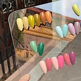 Tấm Mica Bo Góc Trưng Bày Móng Mẫu
