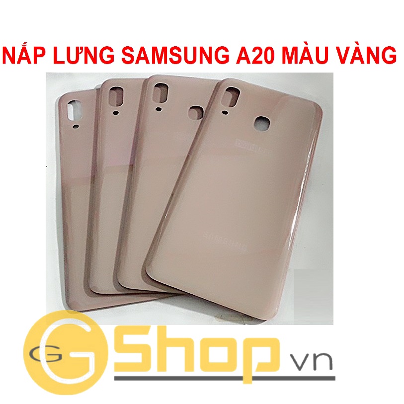 NẮP LƯNG SAMSUNG A20 MÀU VÀNG