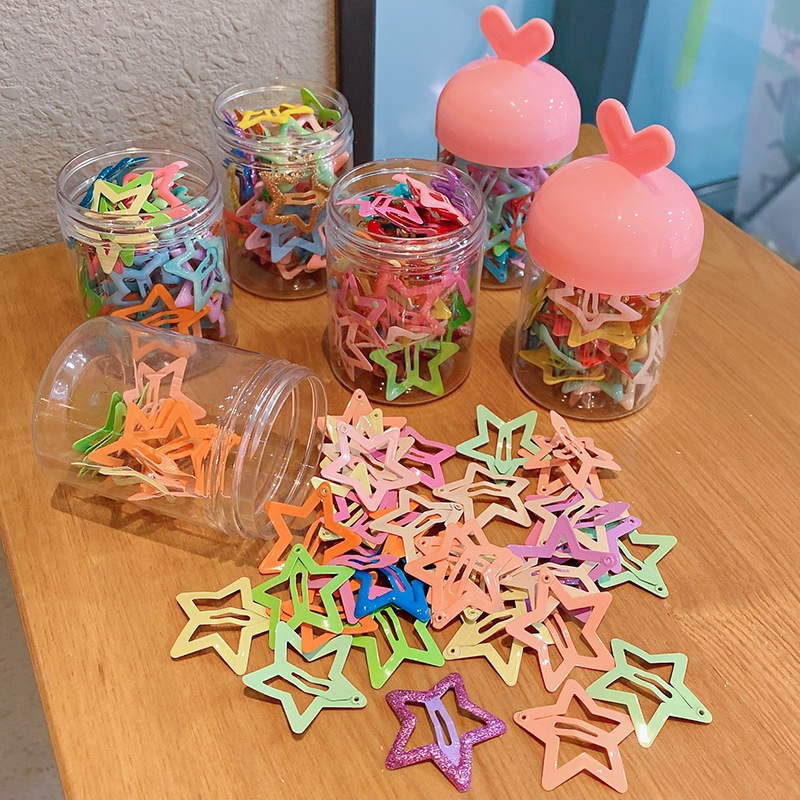 Set 20 Kẹp Tóc Ngôi Sao Dễ Thương Cho Bé Gái