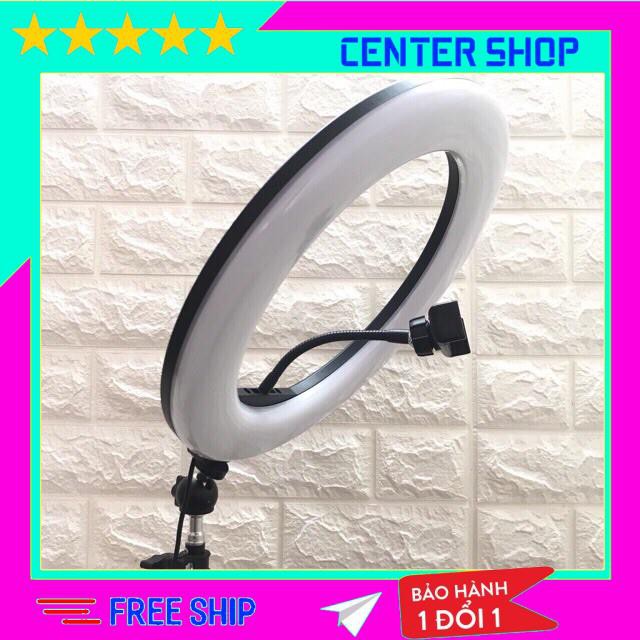 Đèn livestream 33cm hỗ trợ ánh sáng chụp ảnh, make up trang điểm, 3 chế độ sáng,đầy đủ phụ kiện - center shop | BigBuy360 - bigbuy360.vn