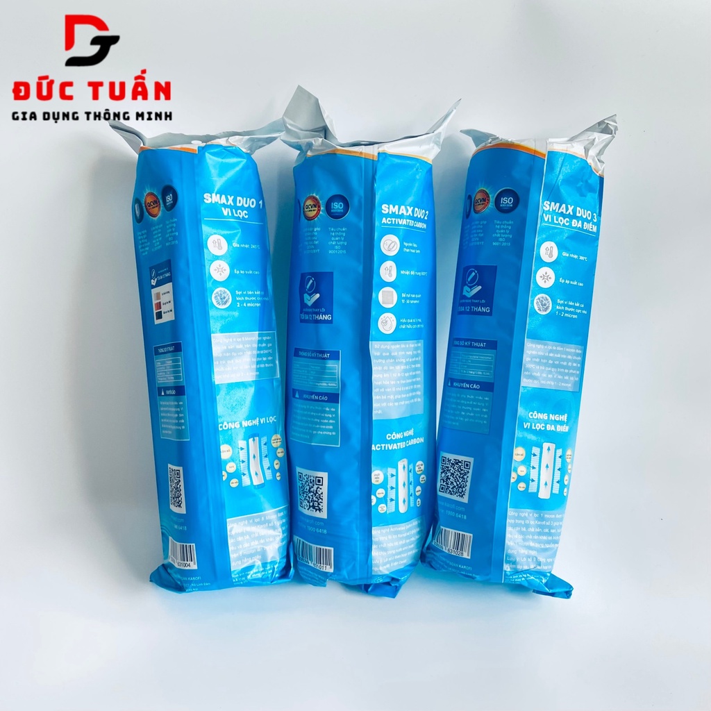 Bộ lõi lọc nước Karofi Chính hãng Combo 123