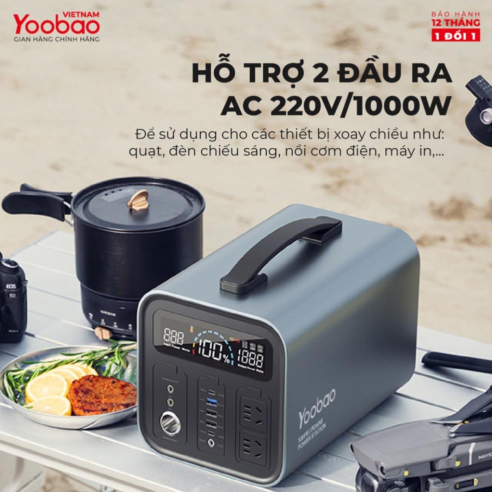 Trạm Sạc Dự Phòng 280800mAh AC220V/1000W Yoobao EN1000S