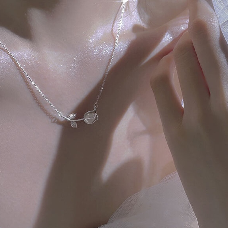 Vòng Cổ Hình Hoa Tulip Đơn Giản Thời Trang Harajuku Dễ Phối Đồ Cho Nữ