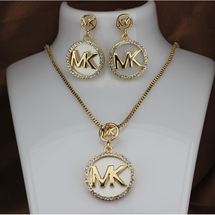 1 Set Michael Kors High Quality Earrings Pendant Necklace