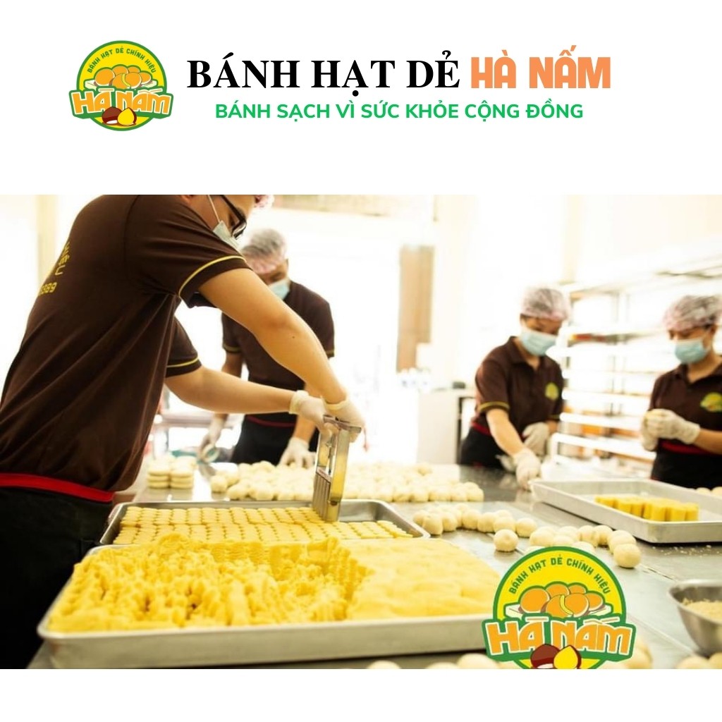 Bánh Hạt Dẻ BANHHN02 Bánh Hạt Dẻ Hà Nấm Chính Hiệu Đặc Sản Lào Cai Thơm Bùi Ít Béo Bánh Sạch Không Chất Bảo Quản 2 Hộp