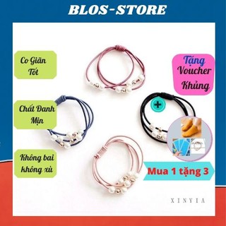 Dây buộc tóc 🍀frreship🍀 thun buộc tóc hàn quốc đính ngọc dtbtđn01
