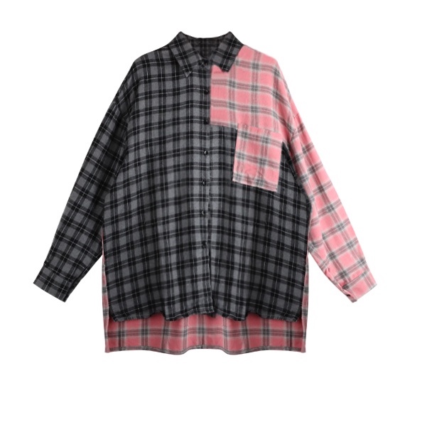 Áo Sơ Mi Nữ Dài Tay Cổ Bẻ Form Rộng Thời Trang Hàn