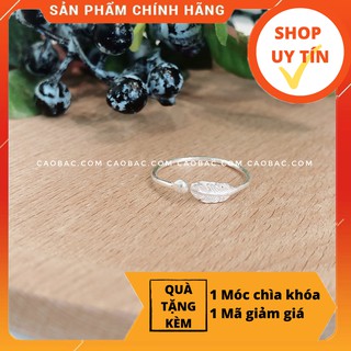 NHẪN BẠC TA BASIC💝FREESHIP💝Nhẫn lông vũ