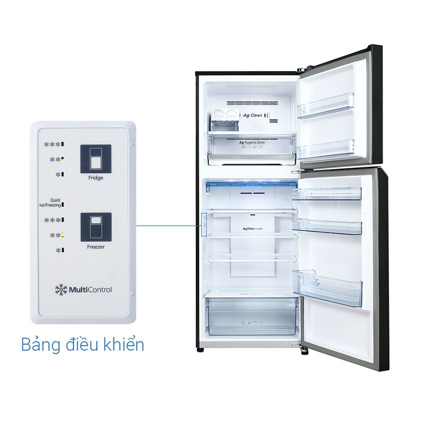 NR-TL351VGMV  - MIỄN PHÍ CÔNG LẮP ĐẶT -Tủ lạnh Panasonic Inverter 326 lít NR-TL351VGMV