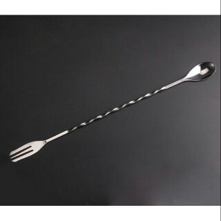Muỗng khuấy hai đầu thìa bar pha chế quầy bar inox BS1 bar spoon dày đẹp