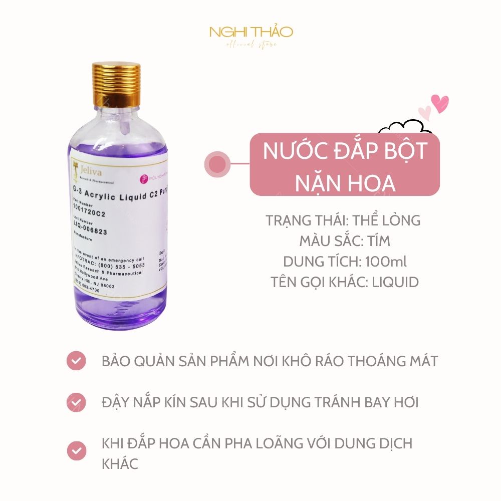 Nước đắp bột nặn hoa NGHI THẢO