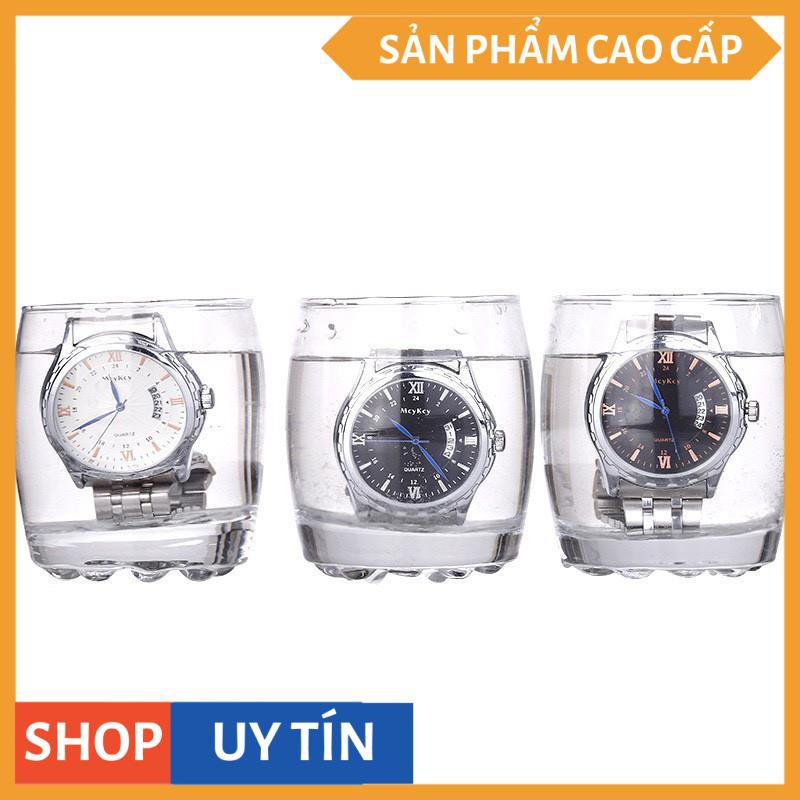 [TẶNG KÈM VÒNG TAY,PIN,CHỐT] ĐỒNG HỒ NAM MCYKCY DÂY THÉP KHÔNG GỈ CAO CẤP (BẠC, MẶT ĐEN) [HÀNG CAO CẤP] | BigBuy360 - bigbuy360.vn