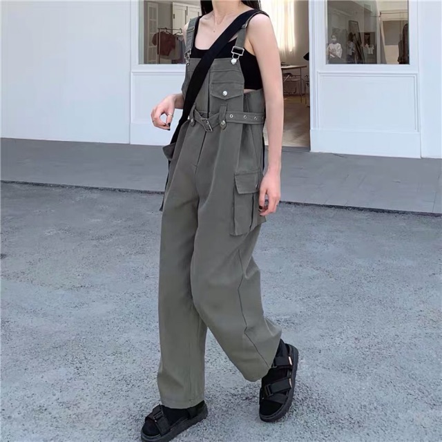 [ORDER] Yếm quần khaki kèm nịt eo unisex | BigBuy360 - bigbuy360.vn