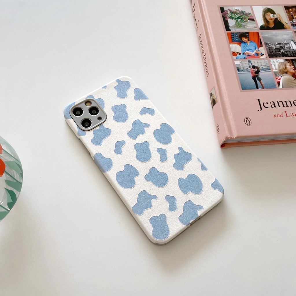 Ốp Điện Thoại Họa Tiết Bò Sữa Dễ Thương Cho Iphone 7 8 + Ix Xr Xsmax 11 Pro Promax | BigBuy360 - bigbuy360.vn