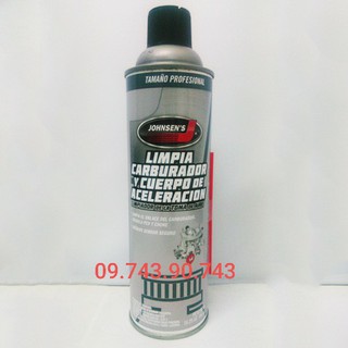 Chai súc rửa, vệ sinh bình xăng con Johnsen’s Carb Cleaner 461gr