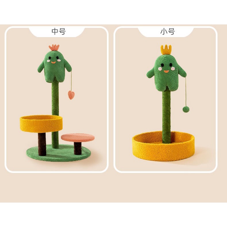 cat tree - trụ cào móng cây xương rồng cho mèo