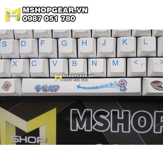 Bộ keycap Doraemon thick pbt oem profile dye-sub 108 keys