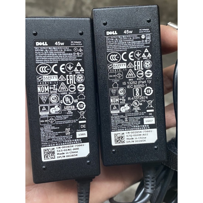 Sạc laptop Dell 45W 19.5V-2.31A bảo hành 12 tháng