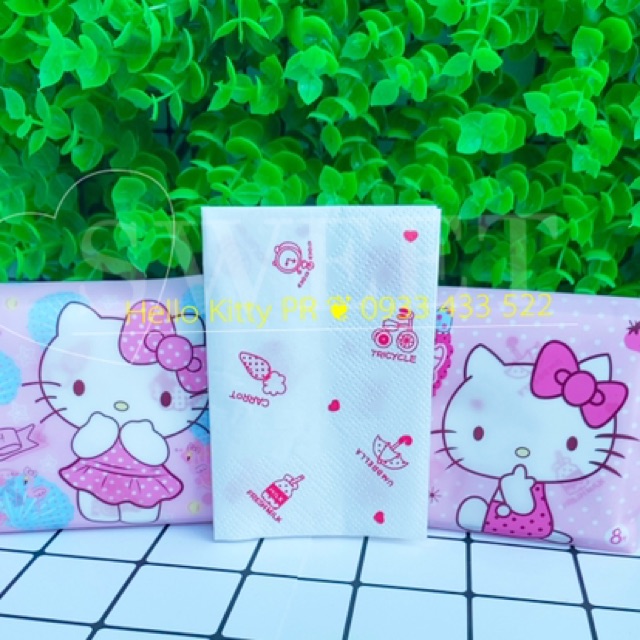 KHĂN GIẤY BỎ TÚI HELLO KITTY