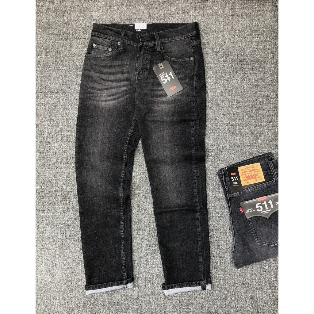 Quần Jeans Levis 511 xám Made in cambodia T02