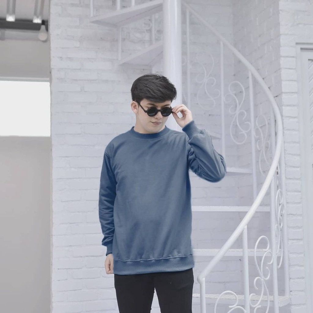 Áo sweater lông cừu trơn thời trang cho nam nữ | BigBuy360 - bigbuy360.vn