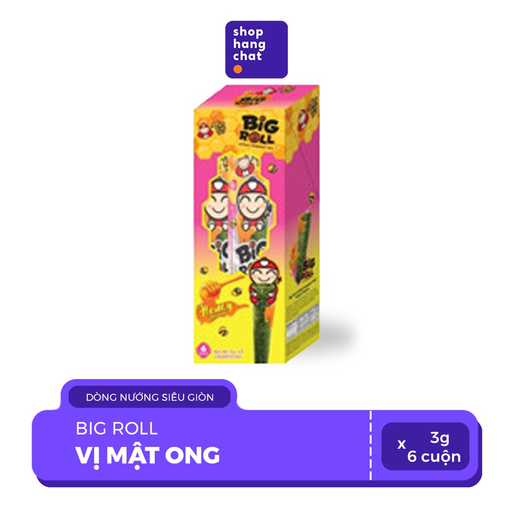 Snack Rong Biển Taokaenoi BIG ROLL Thái Lan nhiều vị  Hộp 6 cái x 6g