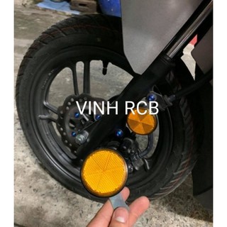 Mắt mèo phản quang kèm pat trước và sau gắn mọi loại xe