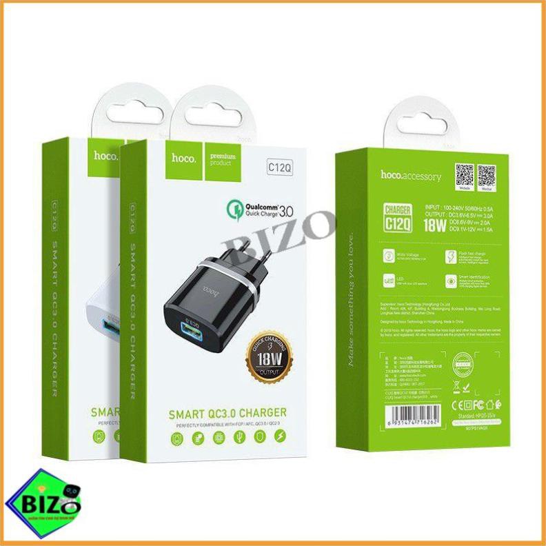 CỦ SẠC NHANH HOCO DÒNG QC3.0/18W SẠC FULL IPHONE/IPAD/ANDROID - CHÍNH HÃNG