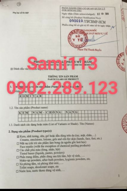 Sỉ 12h kem nám romiyar giá bao bì 91k