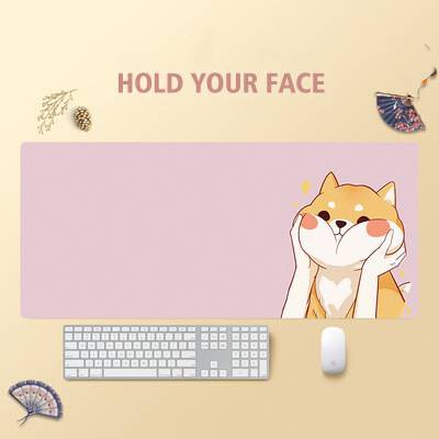 Tấm Lót Chuột Và Bàn Phím Máy Tính Màu Hồng Chống Trượt 700x300 X 2mm