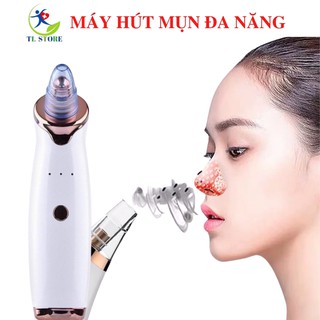 Máy hút mụn cao cấp với 5 đầu hút chuyên dụng - 3 chế độ - Dòng sạc pin