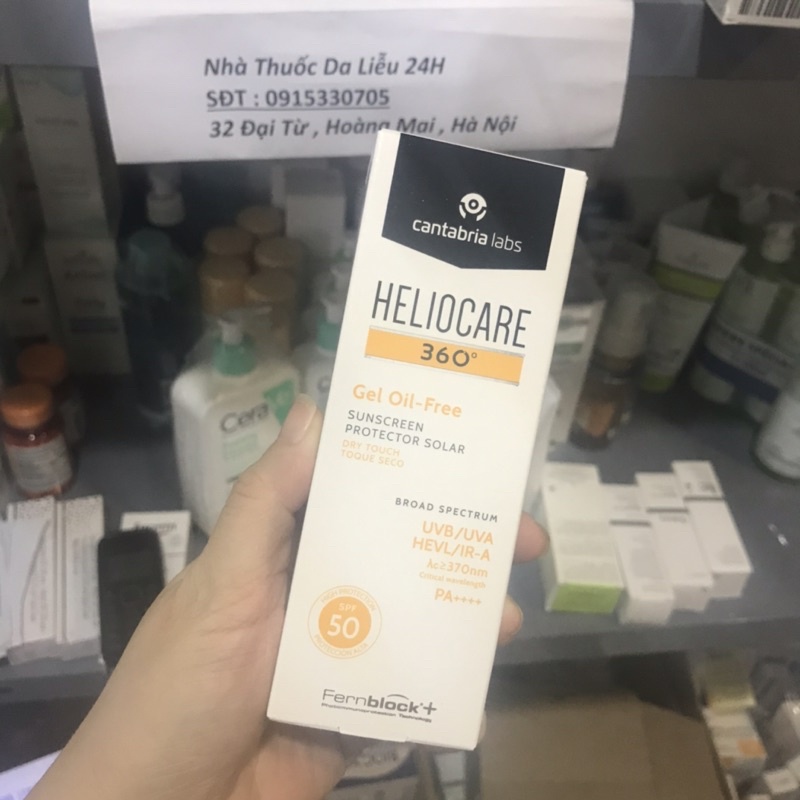 KEM CHỐNG NẮNG HELIOCARE 360 GEL OIL FREE SPF50
