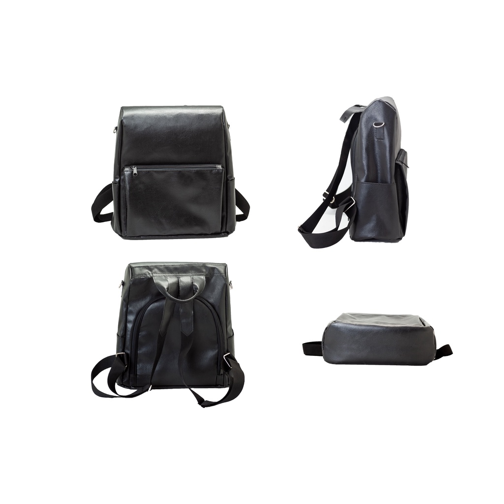 Balo nữ kiêm túi đeo chéo thời trang cao cấp chống thấm nước - BL02 Da