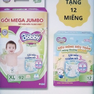 Tã quần bobby mega jumbo xl92+12