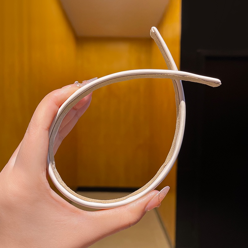 Dây Buộc Tóc Bằng Da pu Màu Kẹo Đơn Giản Đa Năng Thời Trang Mùa Hè Dành Cho Bạn Nữ