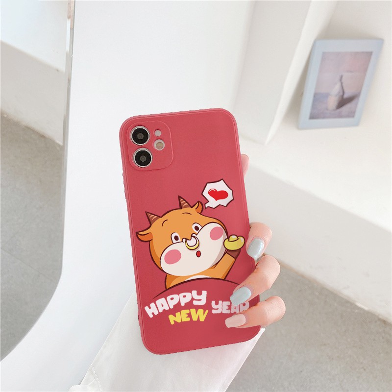 Ốp lưng iphone - Ốp iphone Trâu vàng cạnh vuông BVC 5/5s/6/6plus/6s/6splus/7/7plus/8/8plus/x/xr/xs/11/12/pro/max/plus | BigBuy360 - bigbuy360.vn