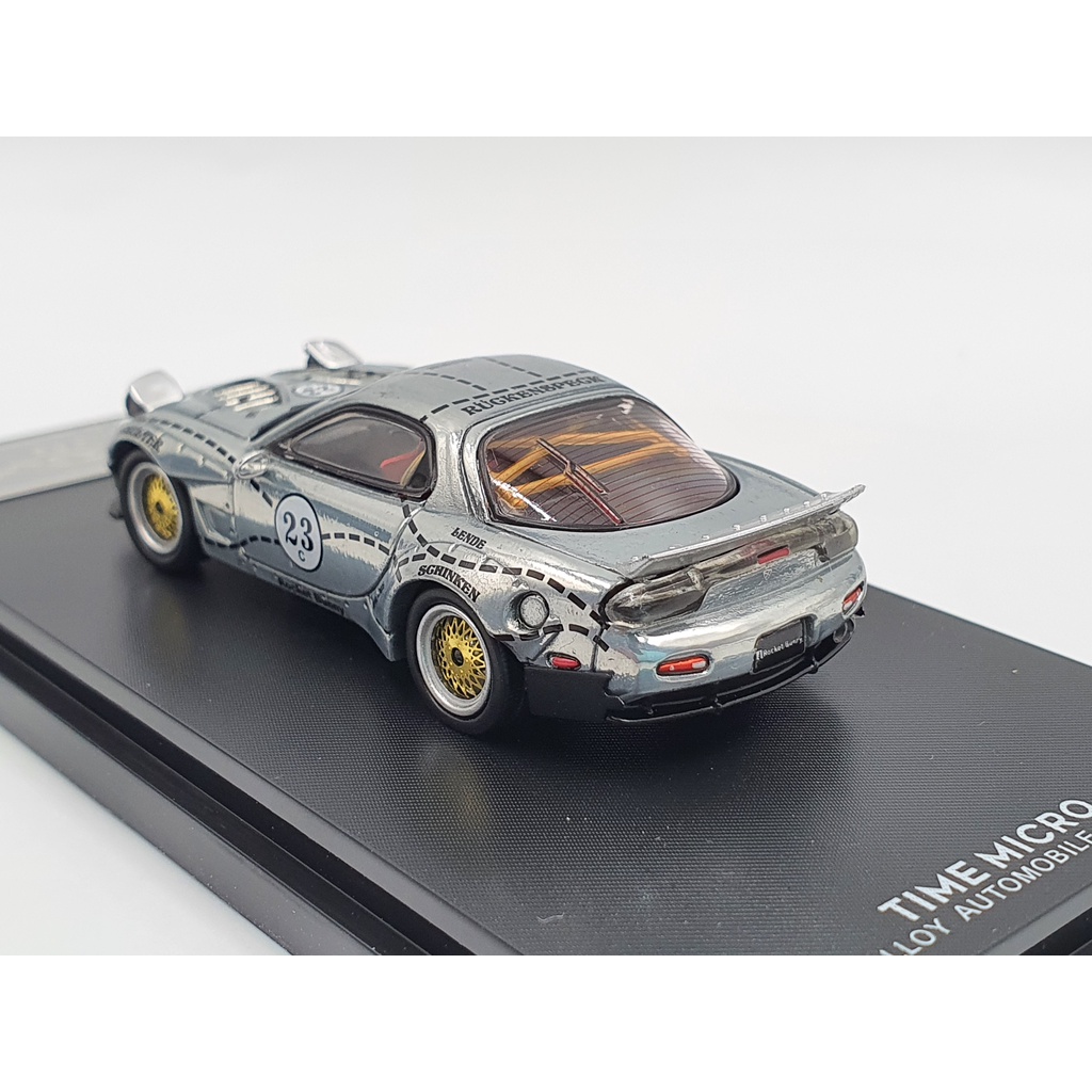 Xe Mô Hình Mazda RX-7 1:64 Time Micro (Xám)