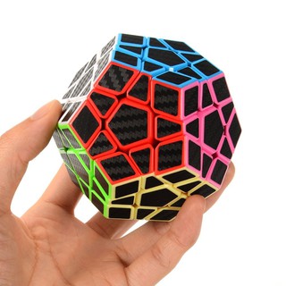 3×3 Megaminx Speed Cube Puzzle with Carbon Fiber Sticke