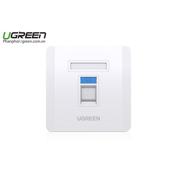 Mặt Nạ Âm Tường RJ45 Ugreen 80182 + Nhân mạng Ugreen 80178 - Hàng Chính Hãng