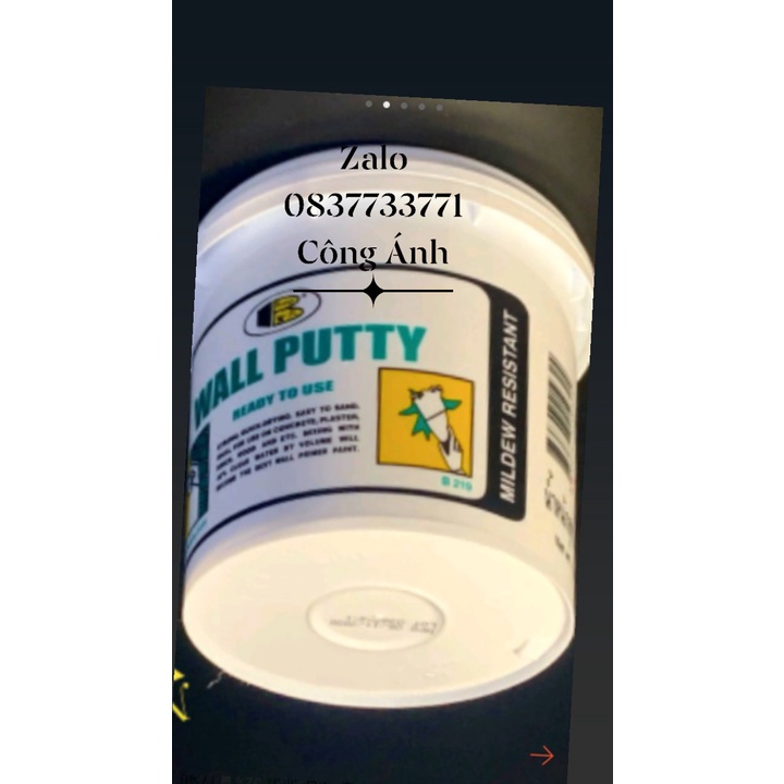 Bột bả trám trét khe nứt tường , gỗ Bosny Wall Putty b219 Bosny