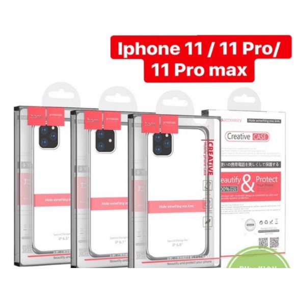 Ốp lưng Hoco cho iPhone 11/ 11 Pro/ 11 Pro Max/ Xs Max/ XS/ XR/ 7 Plus/ 8 Plus/ SE/ 7/ 8/ 6 Plus/ 6S Silicon trong suốt