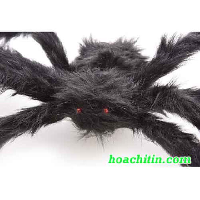 Nhện Lông trang trí tiệc Halloween nhện giả