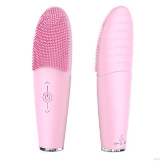 [Hàng mới về] Bàn chải rung silicone giúp mát xa làm sạch da mặt chống nước tốt tiện dụng