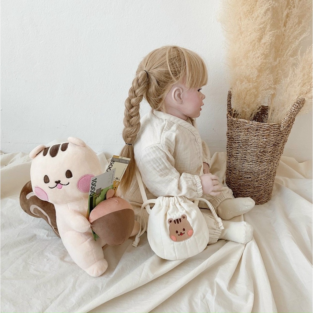 Túi đựng tỏi thêu họa tiết phong cách hàn quốc cho bé