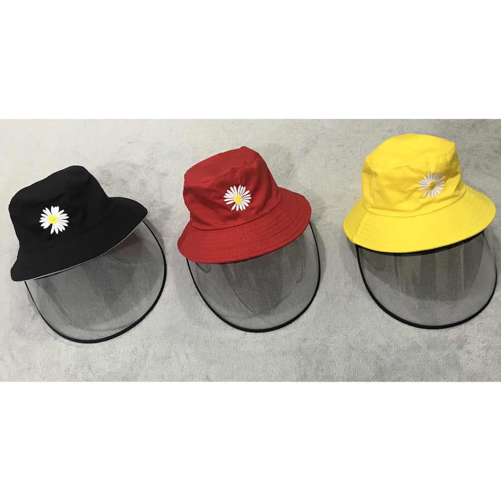 Mũ chống dich thêu hình hoa cúc nhiều màu thời trang Everest