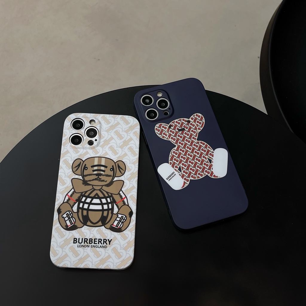 Ốp Điện Thoại In Logo Burberry Sang Trọng Cho iphone 13 Pro Max i13 13pro 11 Pro Max i11 iX Xs XR 7 plus 8 plus Xs Max 12Pro 12 Pro Max